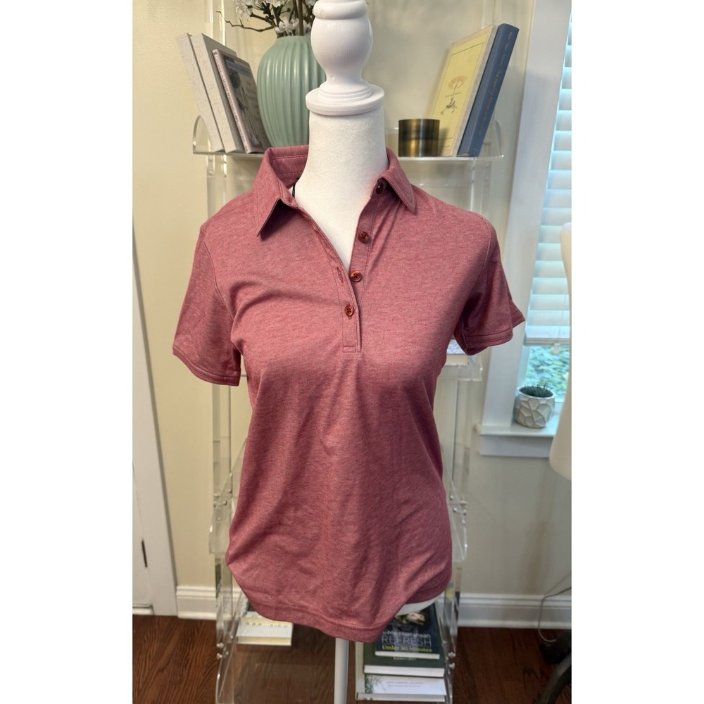 Travis Mathew Golf Athletic Sports polo Shirt Top women's XS New Short Sleeve